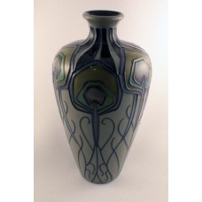 Moorcroft Pottery Peacock Parade Vase - Perfect